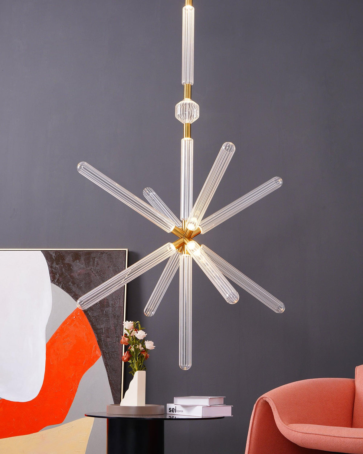Tika Hanglamp Kristal cilinder Cipher Eigentijds