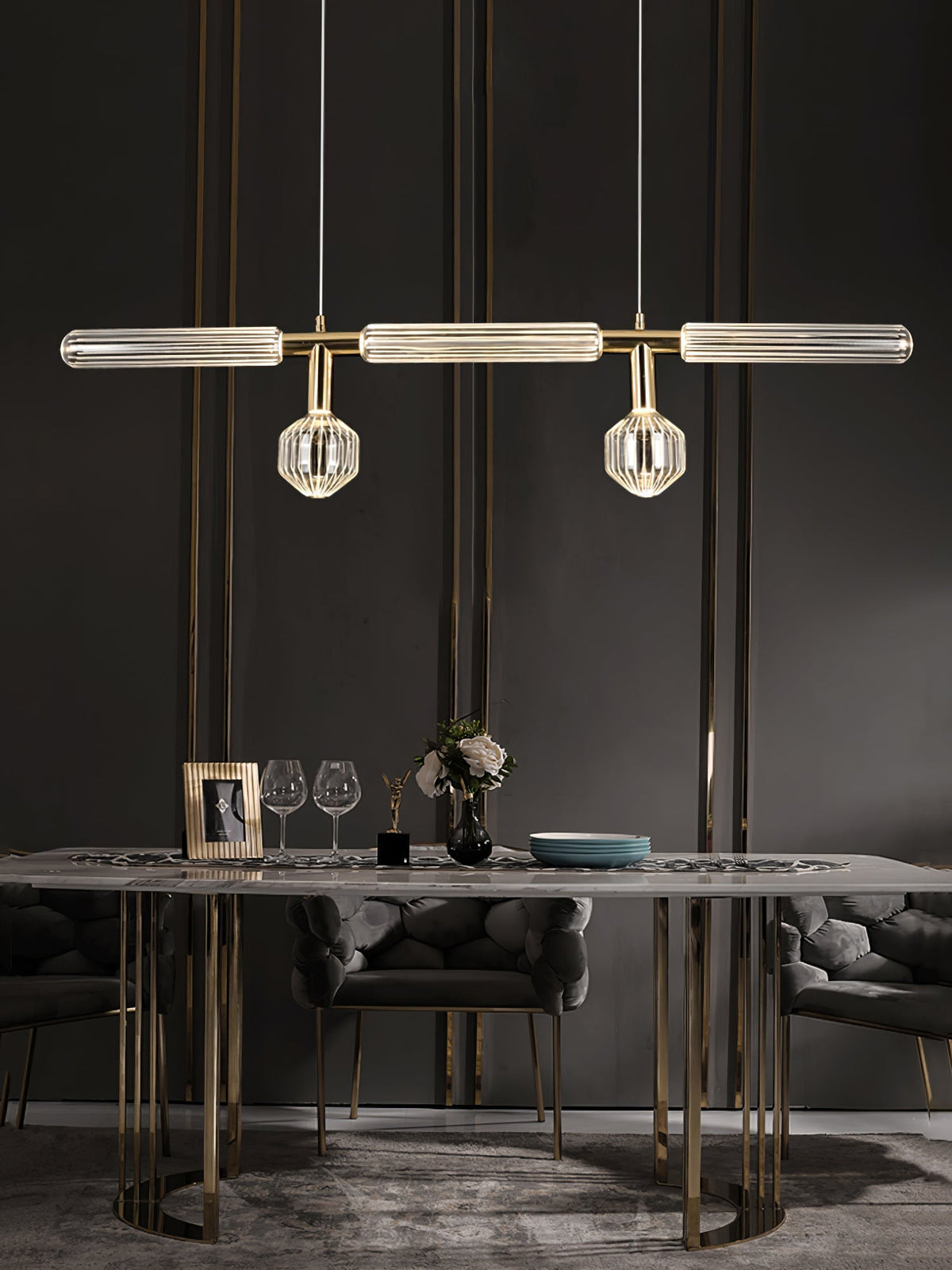 Tika Hanglamp Kristal cilinder Cipher Eigentijds