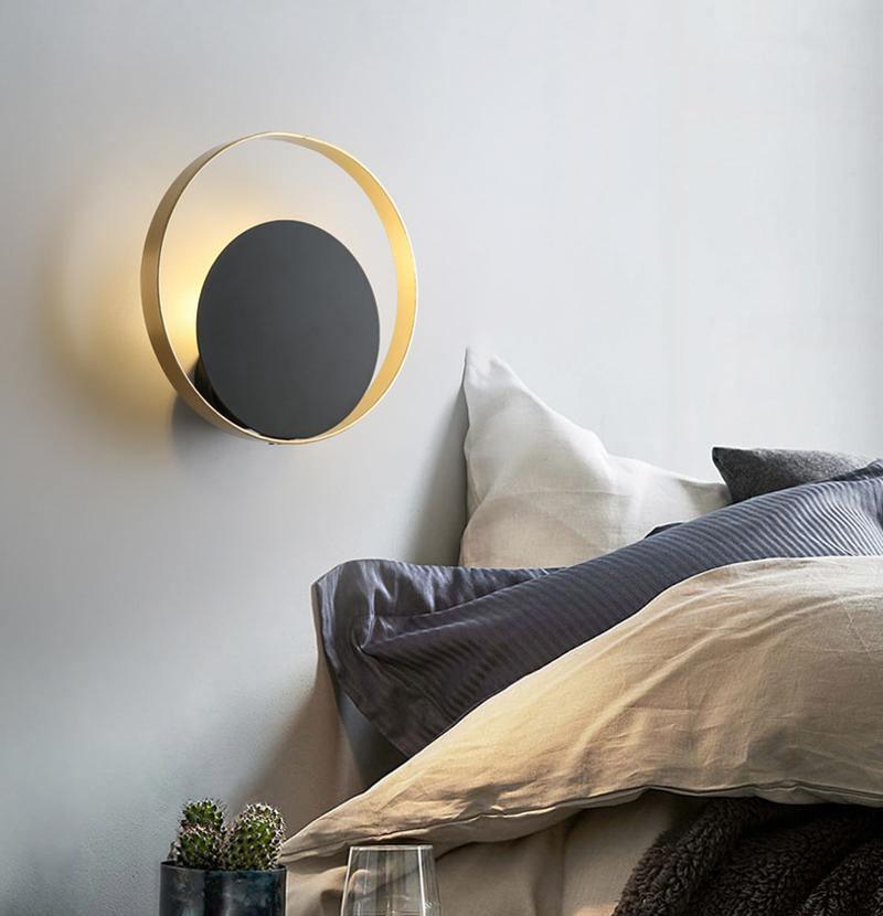 Erliren Moderne minimalistische ronde wandlamp