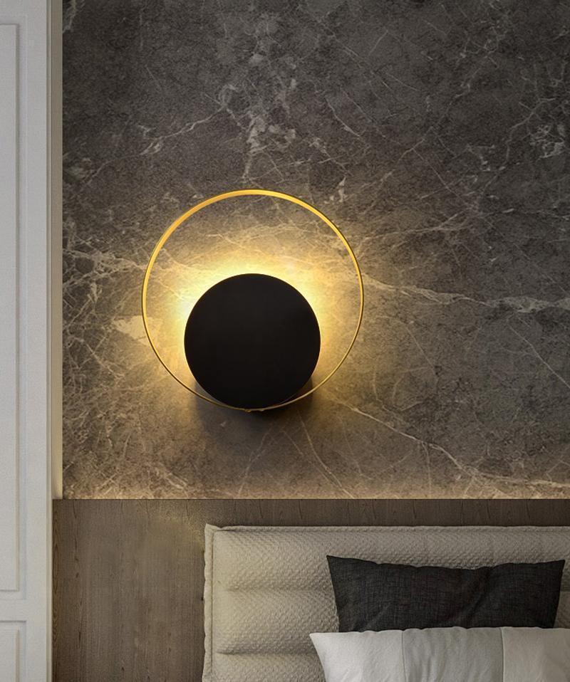 Erliren Moderne minimalistische ronde wandlamp