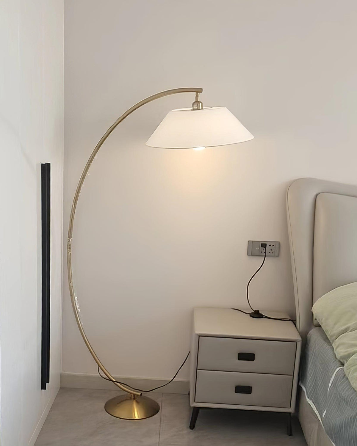 Veradin Stalen vloerlamp van vezel