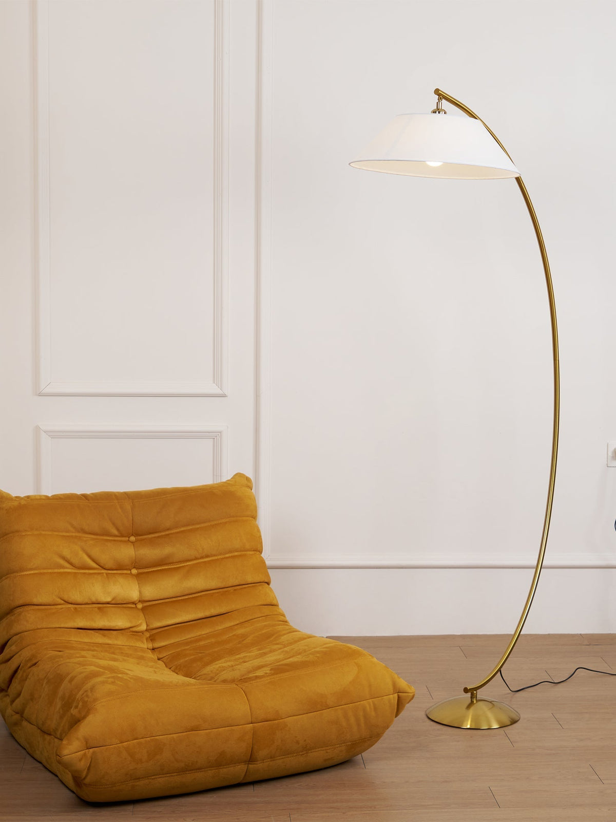Veradin Stalen vloerlamp van vezel
