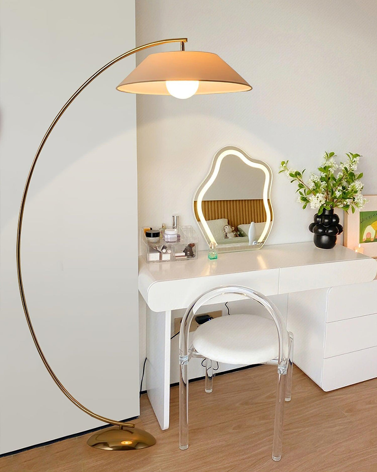 Veradin Stalen vloerlamp van vezel