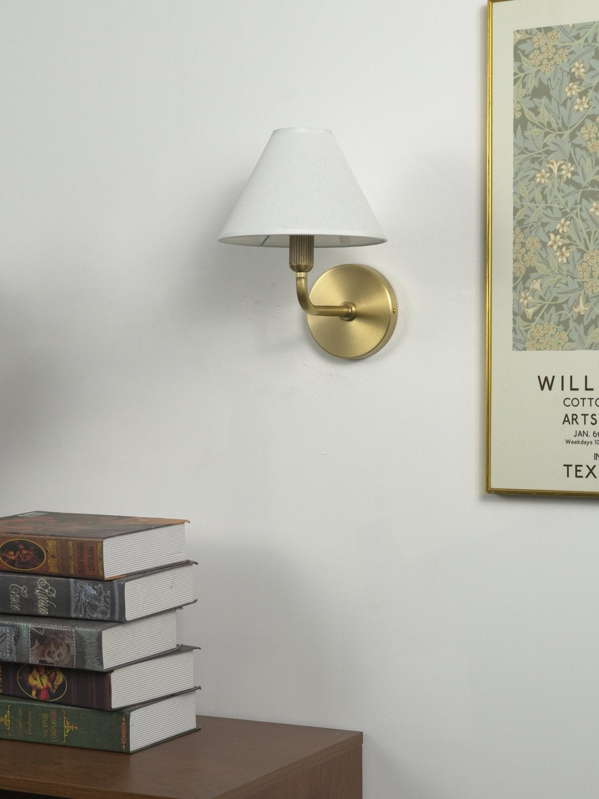 Solivelle wandlamp met messing afwerking