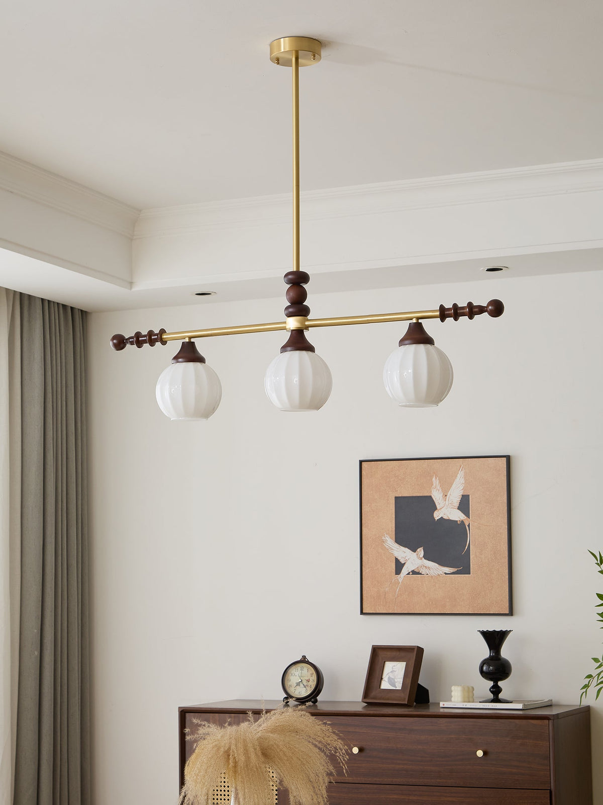 Vosole Traditionele Elegantie Vintage Hout Kroonluchter