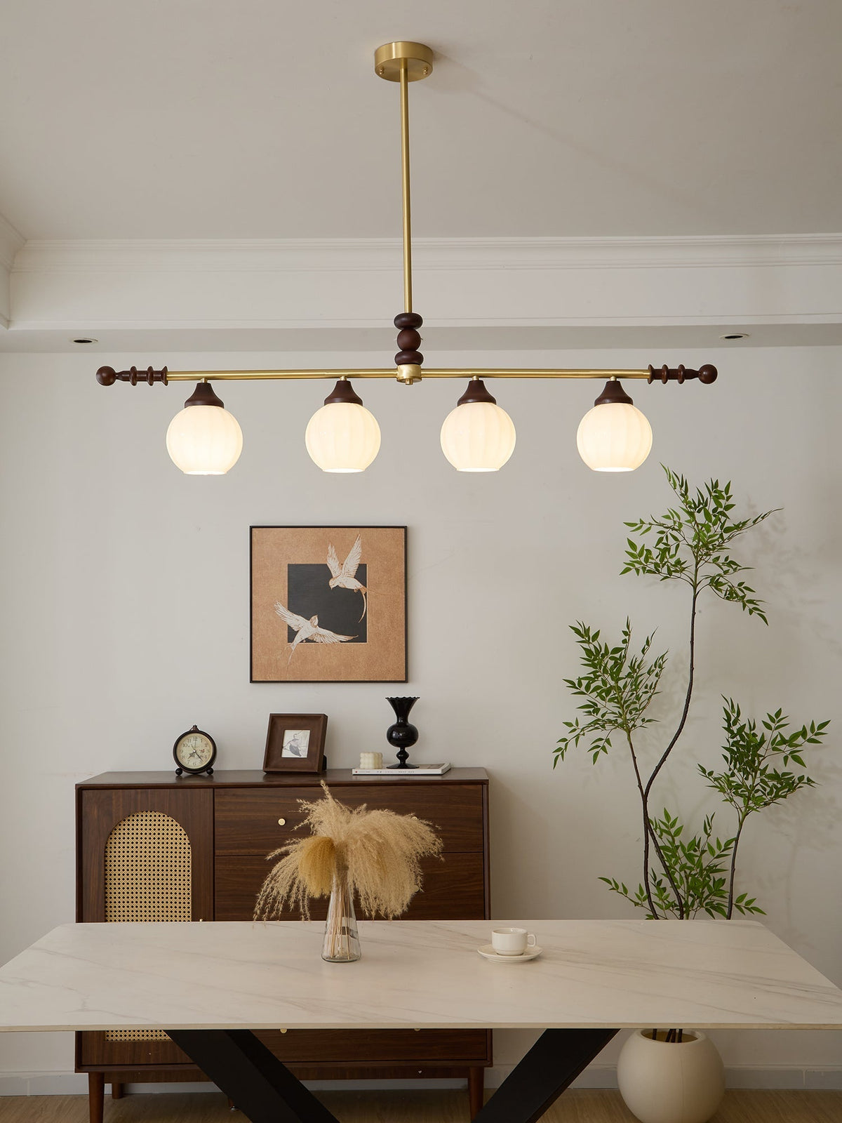 Vosole Traditionele Elegantie Vintage Hout Kroonluchter