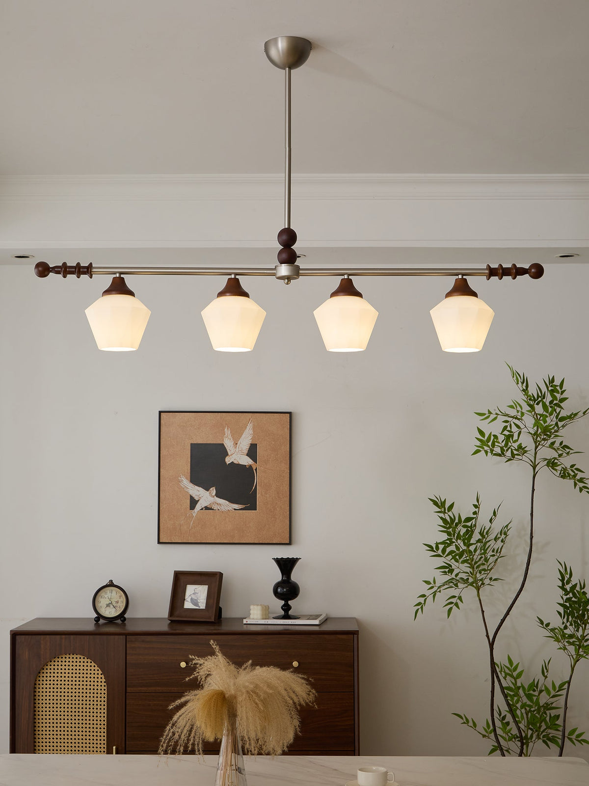 Vosole Traditionele Elegantie Vintage Hout Kroonluchter