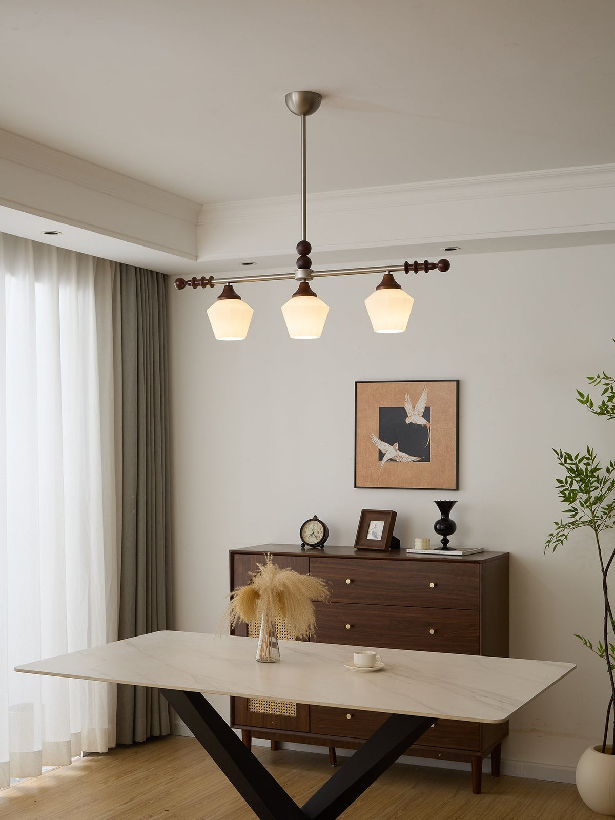 Vosole Traditionele Elegantie Vintage Hout Kroonluchter