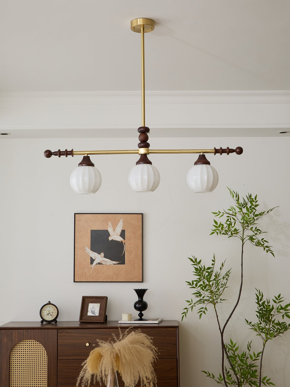 Vosole Traditionele Elegantie Vintage Hout Kroonluchter