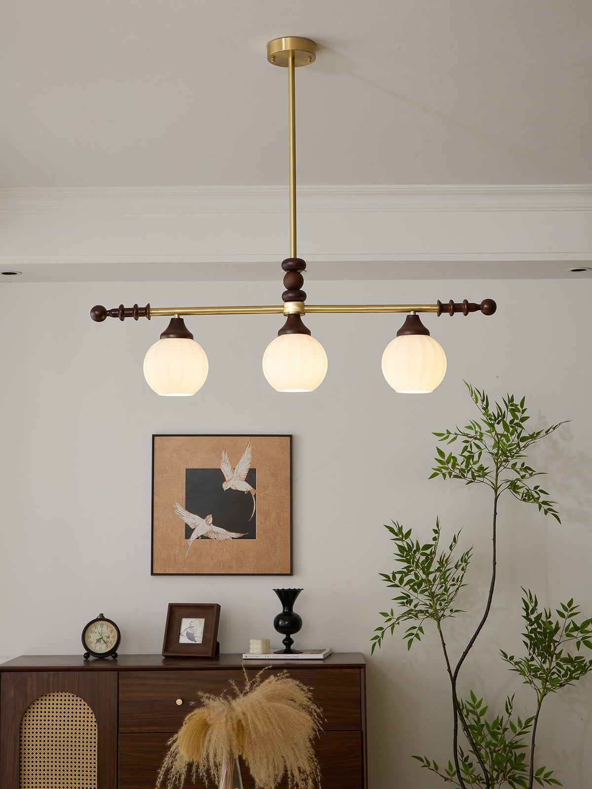 Vosole Traditionele Elegantie Vintage Hout Kroonluchter
