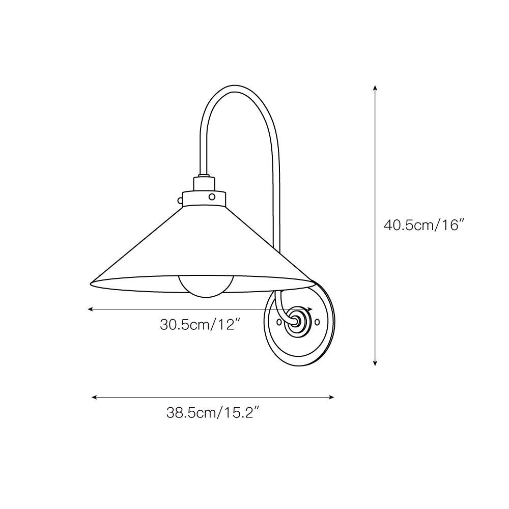 Soliaria messing wandlamp
