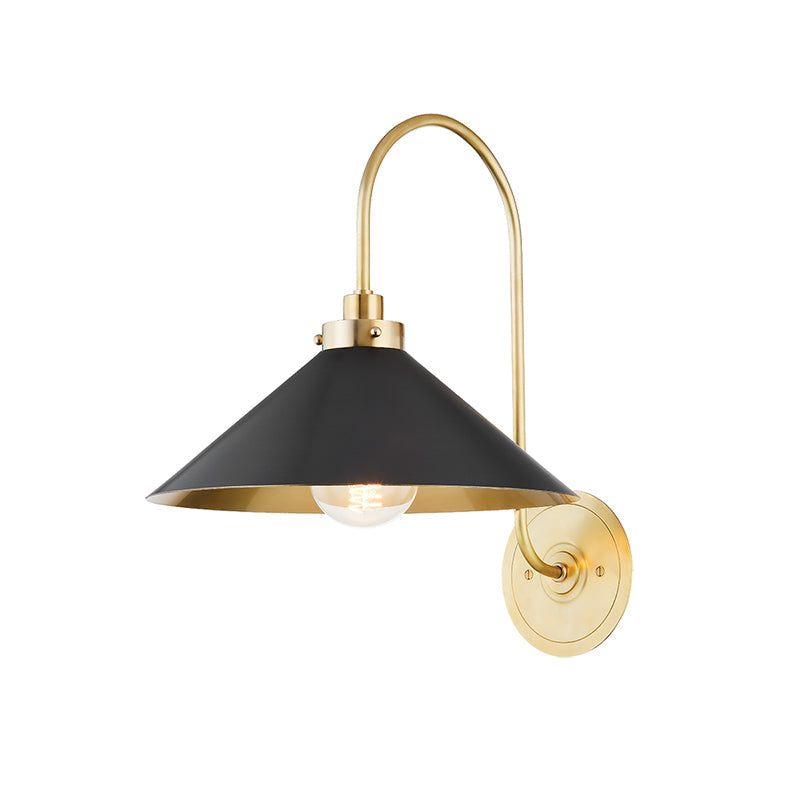 Soliaria messing wandlamp