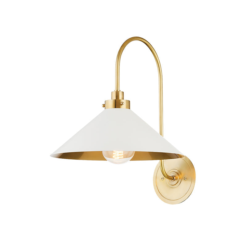 Soliaria messing wandlamp