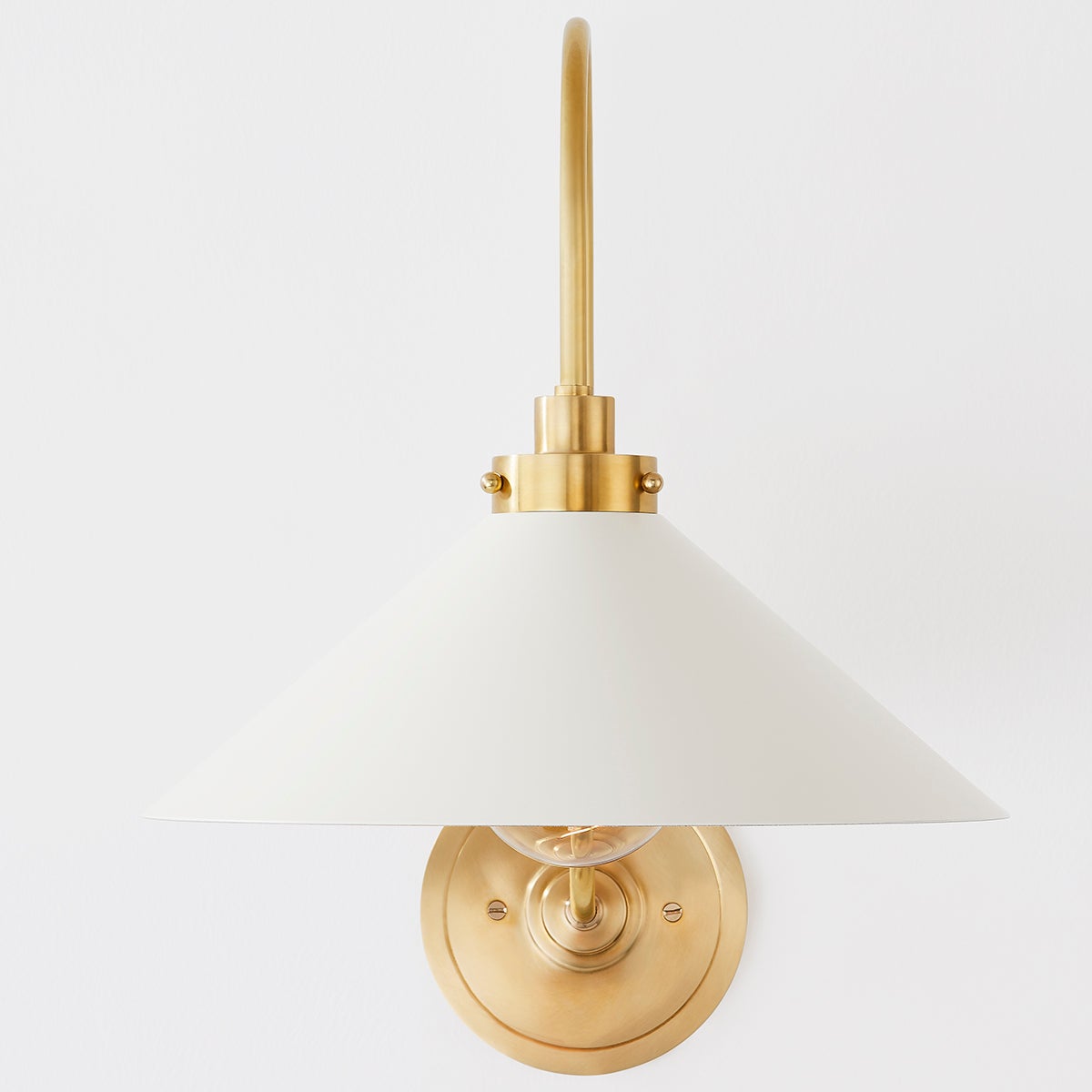 Soliaria messing wandlamp