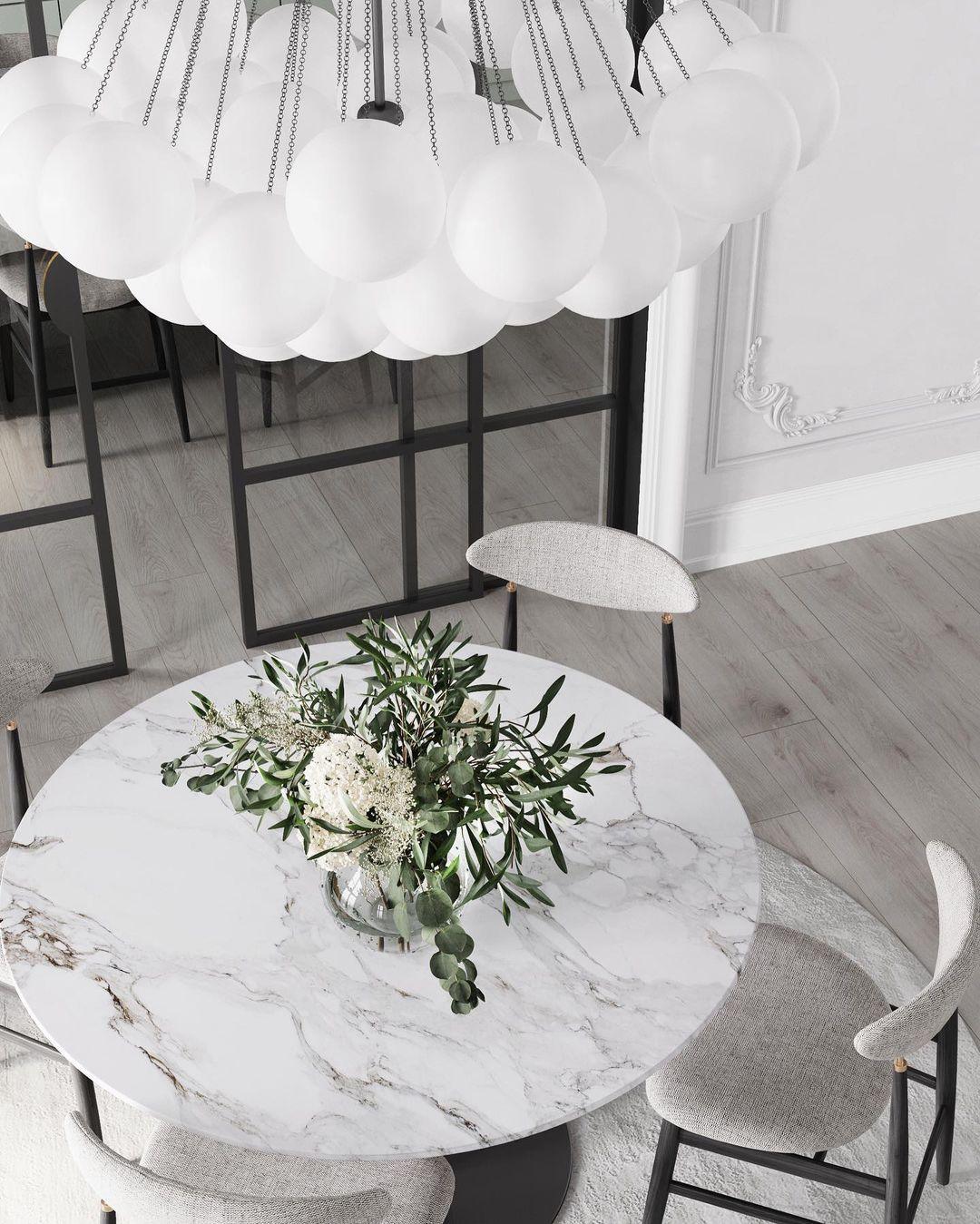 Eiririra Kroonluchter Bubble Matglas