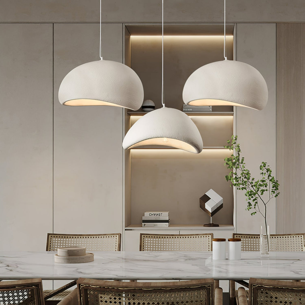 Fentor hanglamp met witte lampenkap minimalistisch
