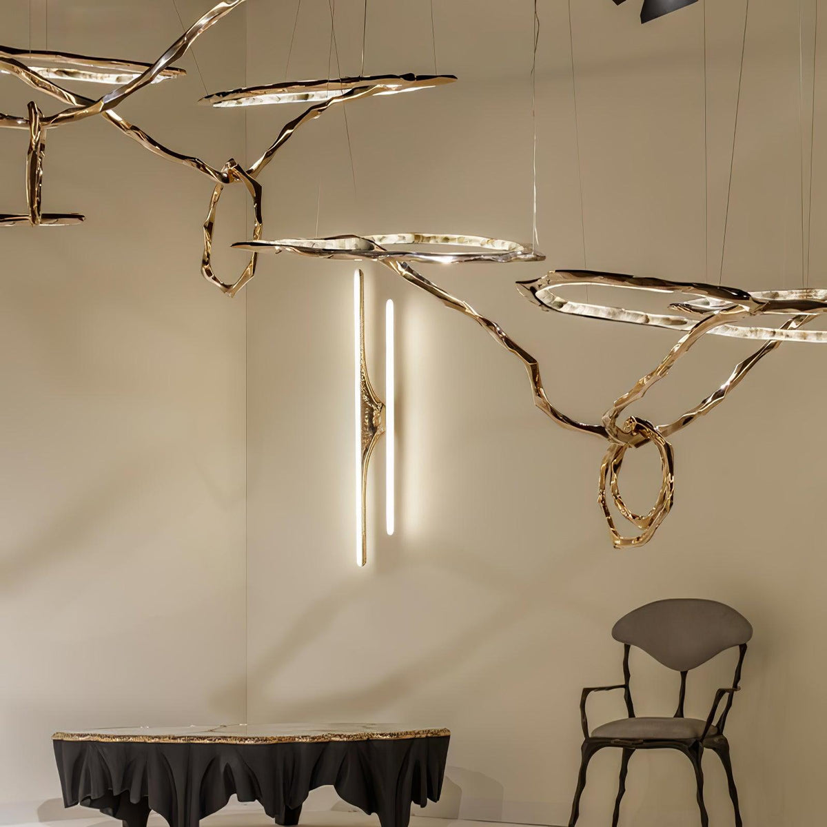 Aballs Cloud Rings Series kroonluchter van messing