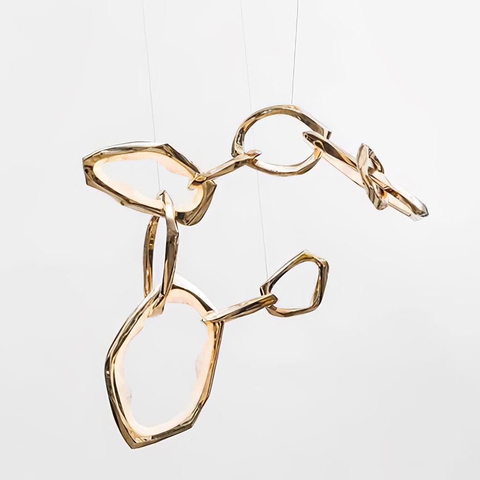 Aballs Cloud Rings Series kroonluchter van messing