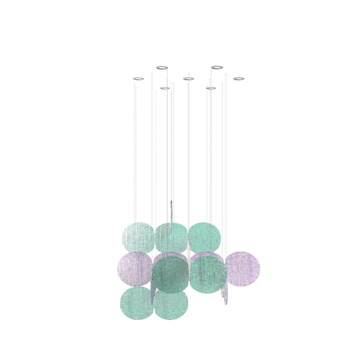 Nimbus Clouds Iridescent Disc Kroonluchter