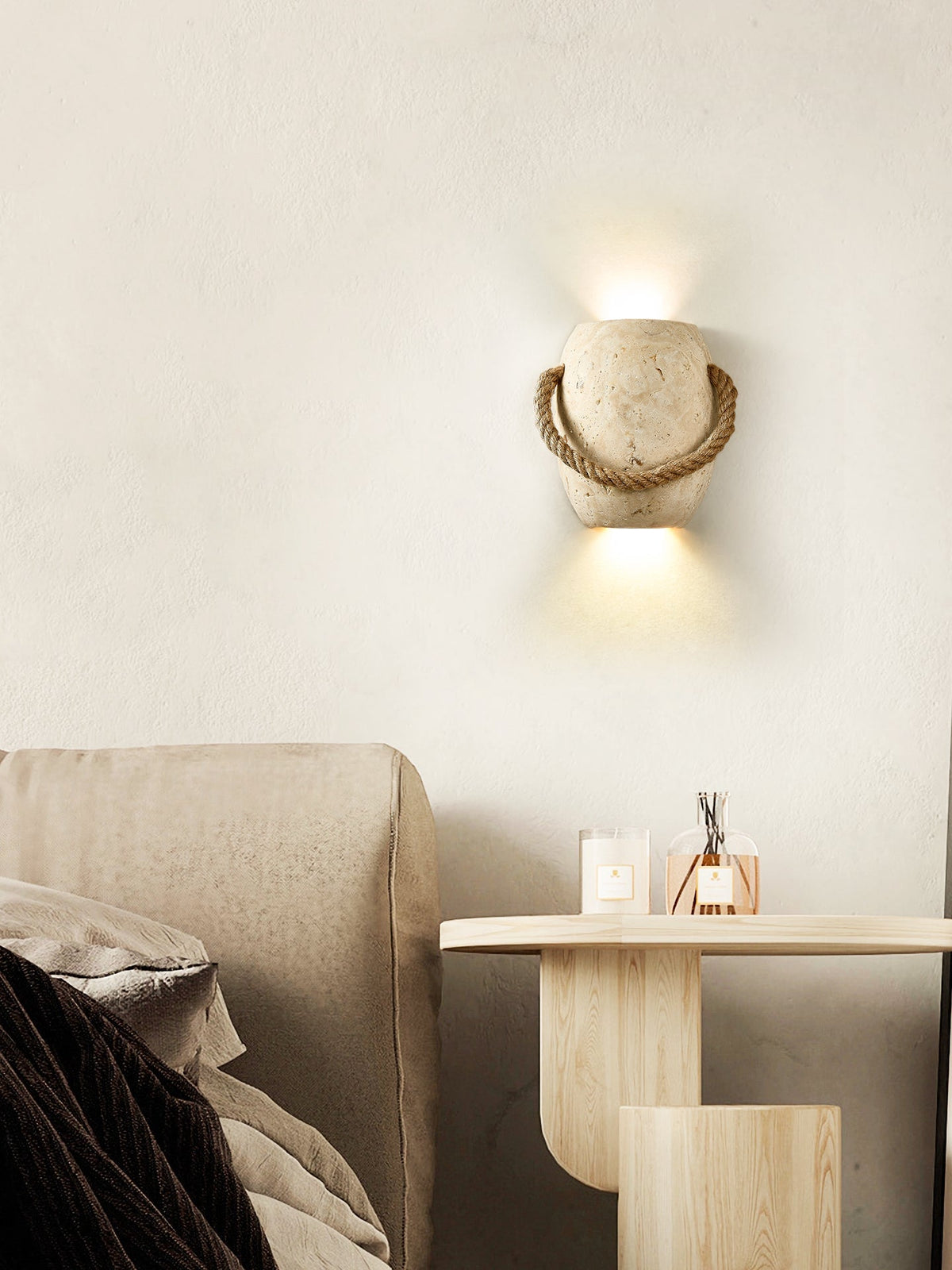 Coastal Rope Stone wandlamp