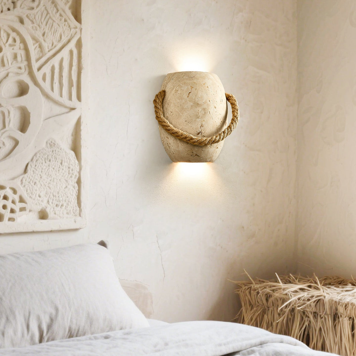 Coastal Rope Stone wandlamp