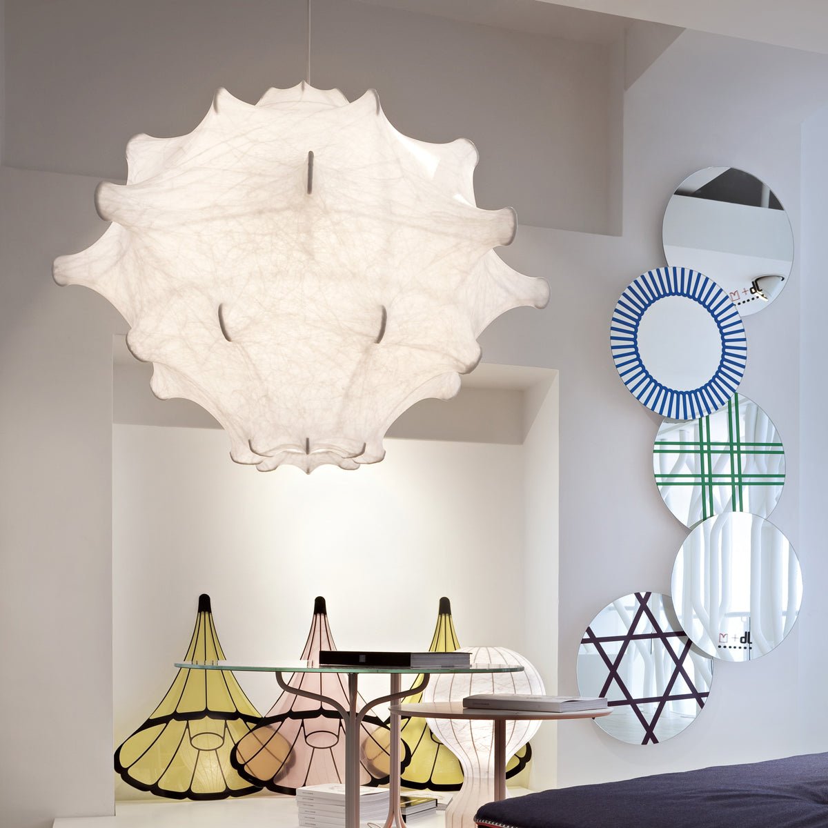 Soti moderne hanglamp van zijde