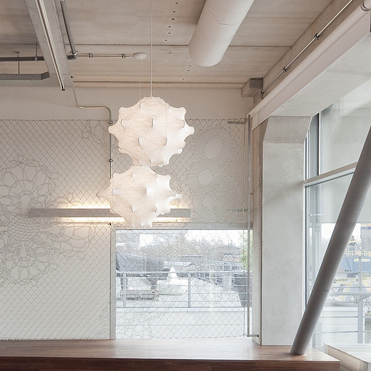 Soti moderne hanglamp van zijde