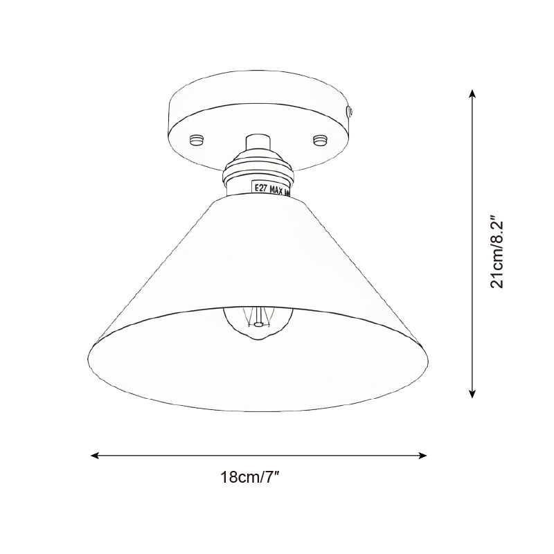 Renerora vlakke plafondlamp