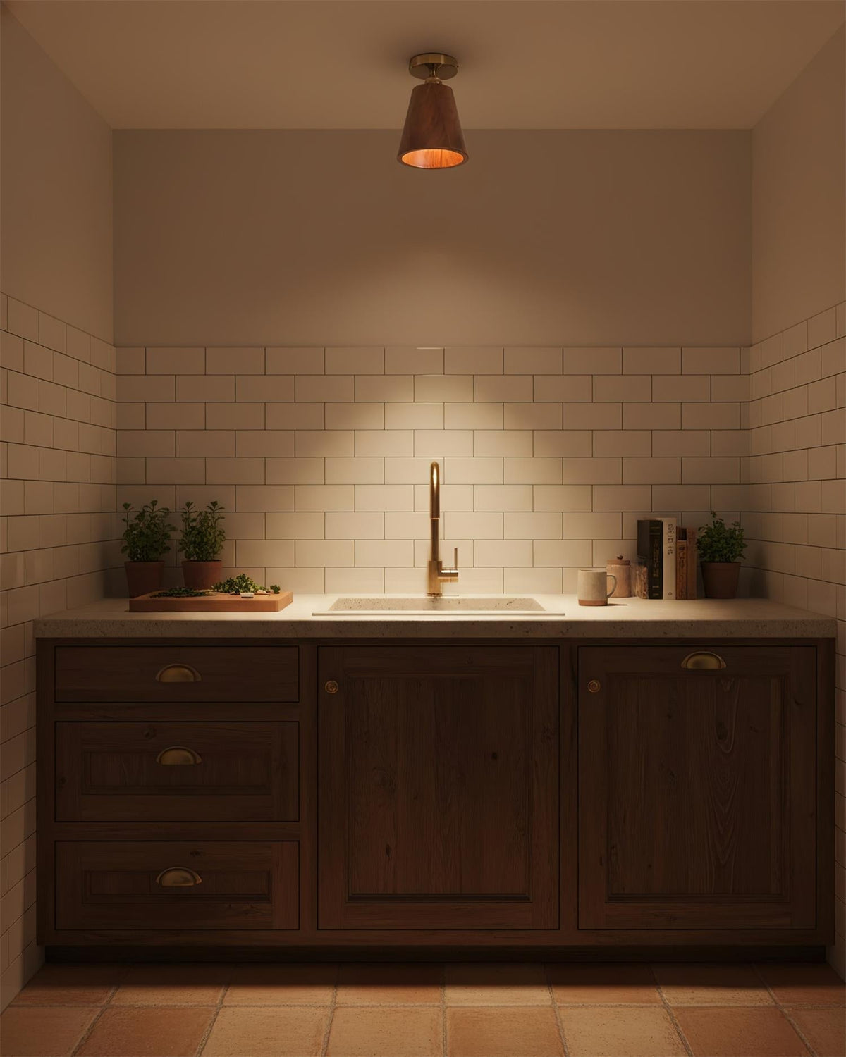 Renerora vlakke plafondlamp