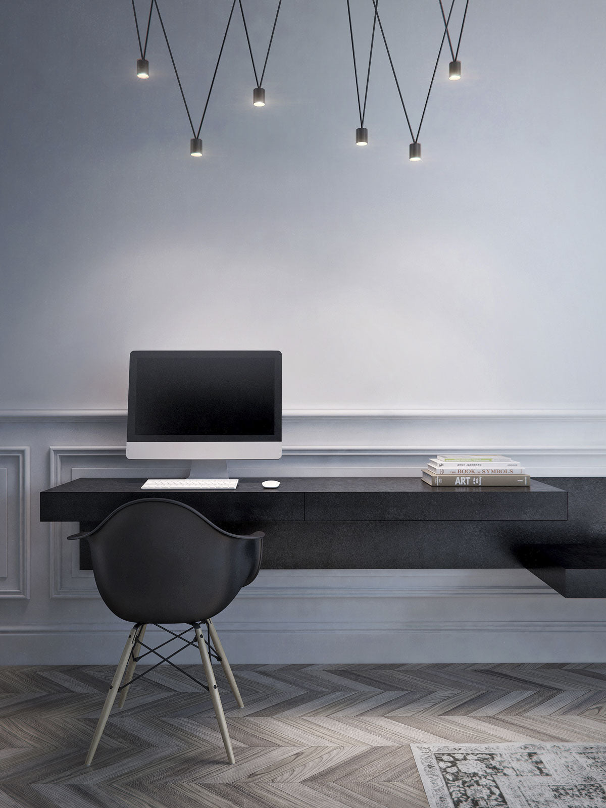 Miriira hanglamp collectie met slanke kabels