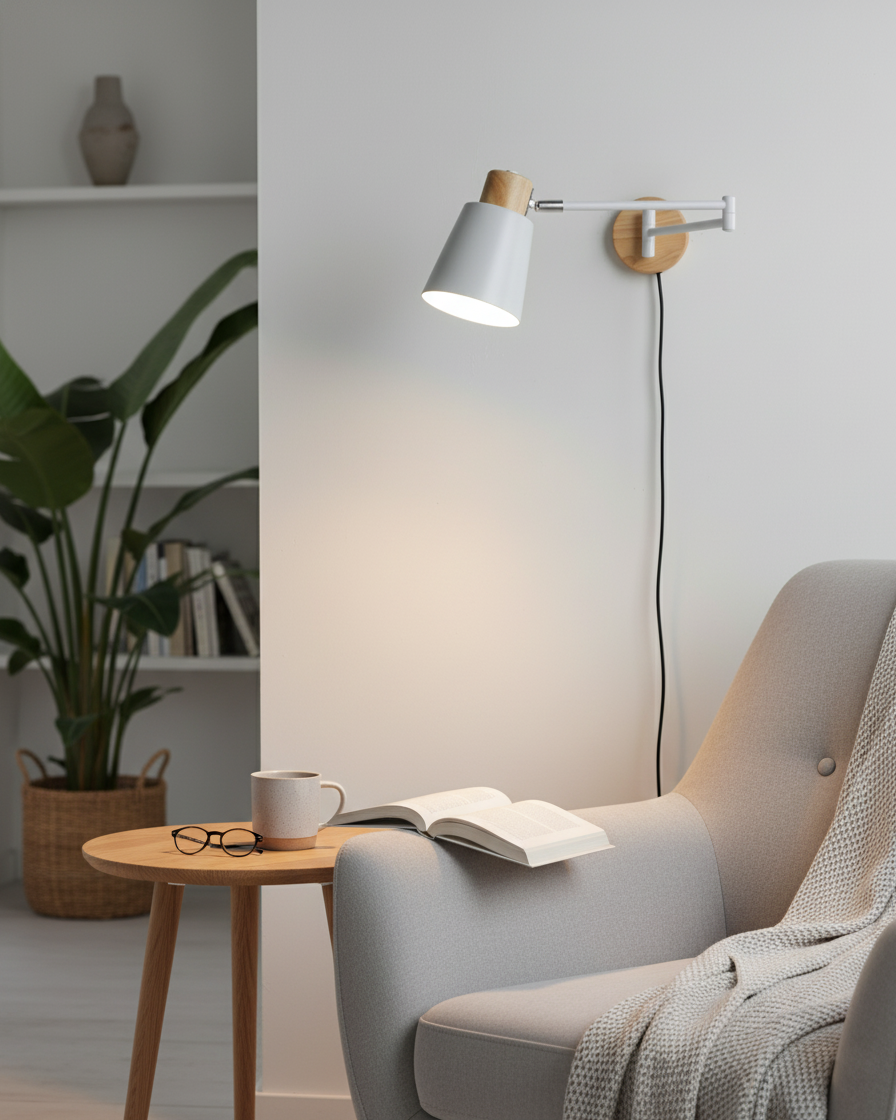 Reneraya verstelbare wandlamp met stekker