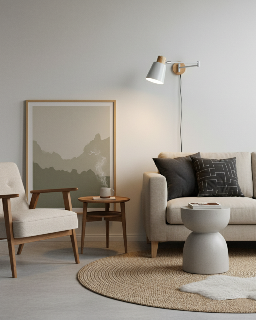 Reneraya verstelbare wandlamp met stekker