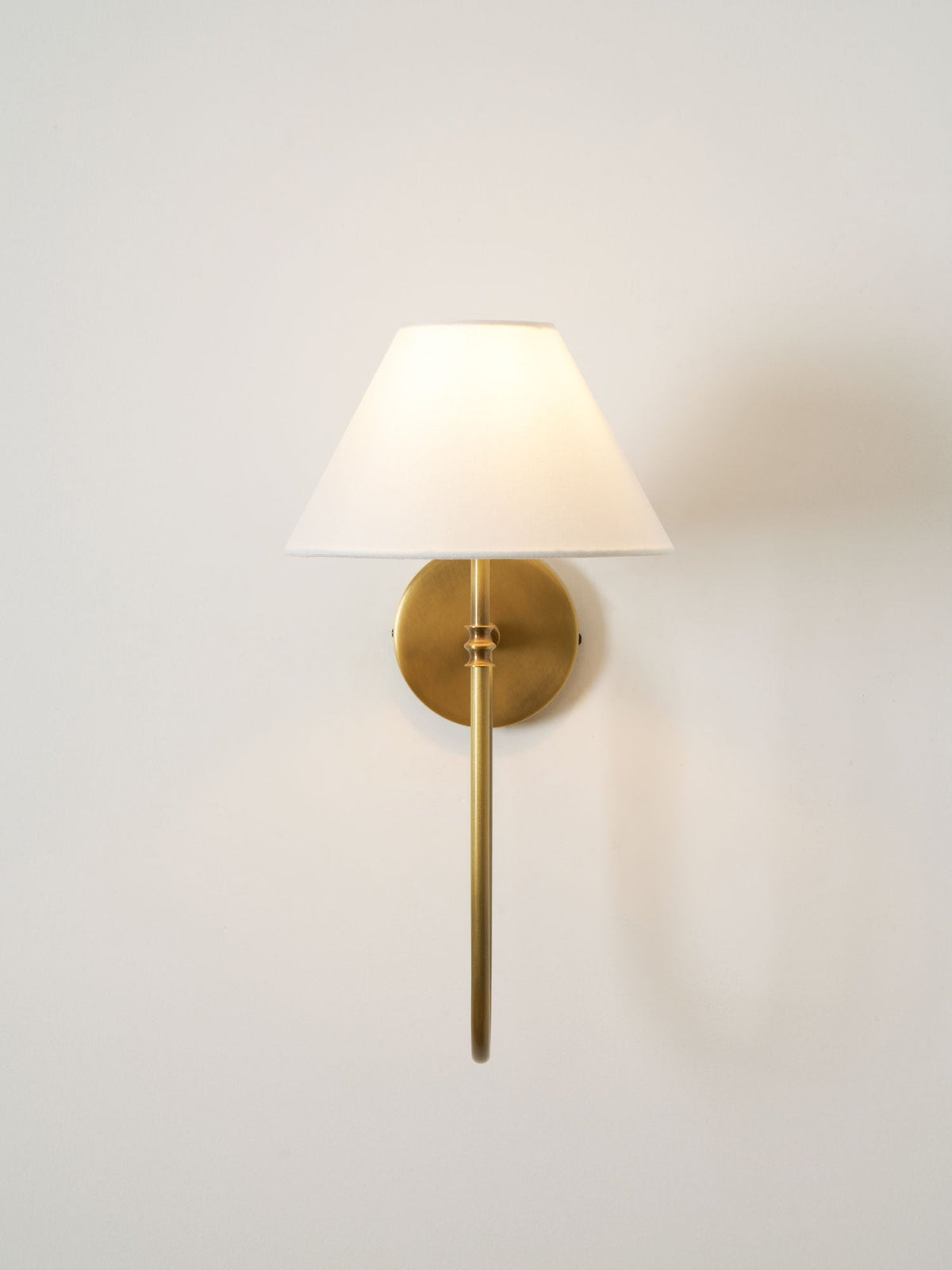 Devenq Vintage Industriële wandlamp van Metaal en Stof
