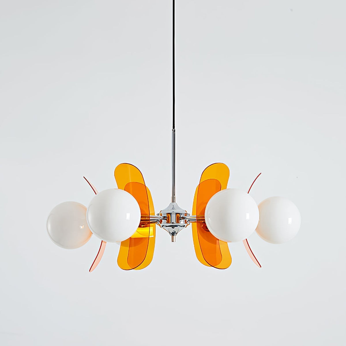 Prism Creativiteit Sputnik Oranje Glazen Kroonluchter