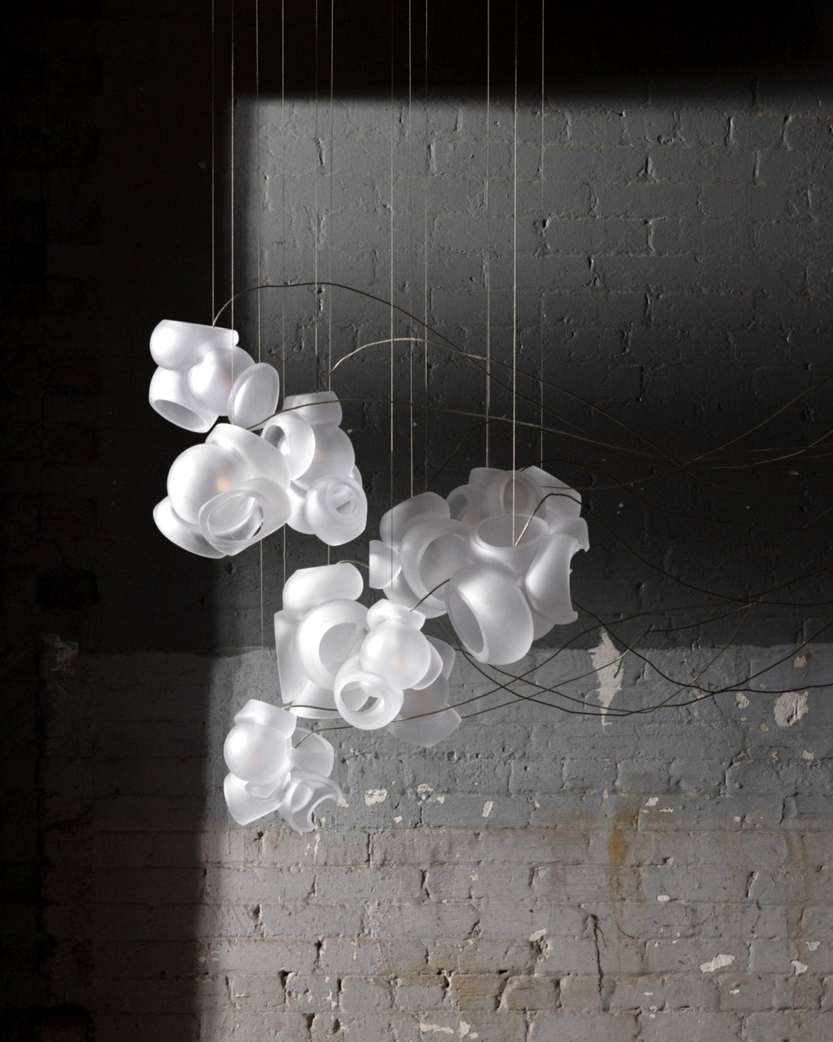 Ursa Bubbles Cluster glas hanglamp