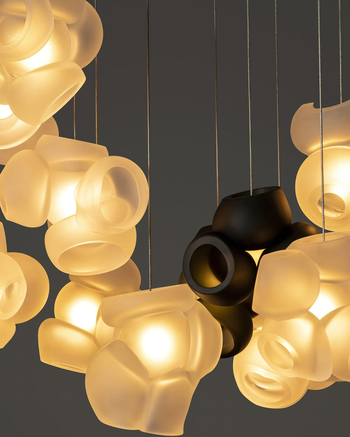 Ursa Bubbles Cluster glas hanglamp