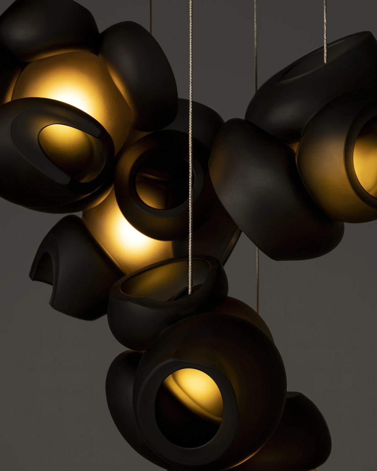 Ursa Bubbles Cluster glas hanglamp