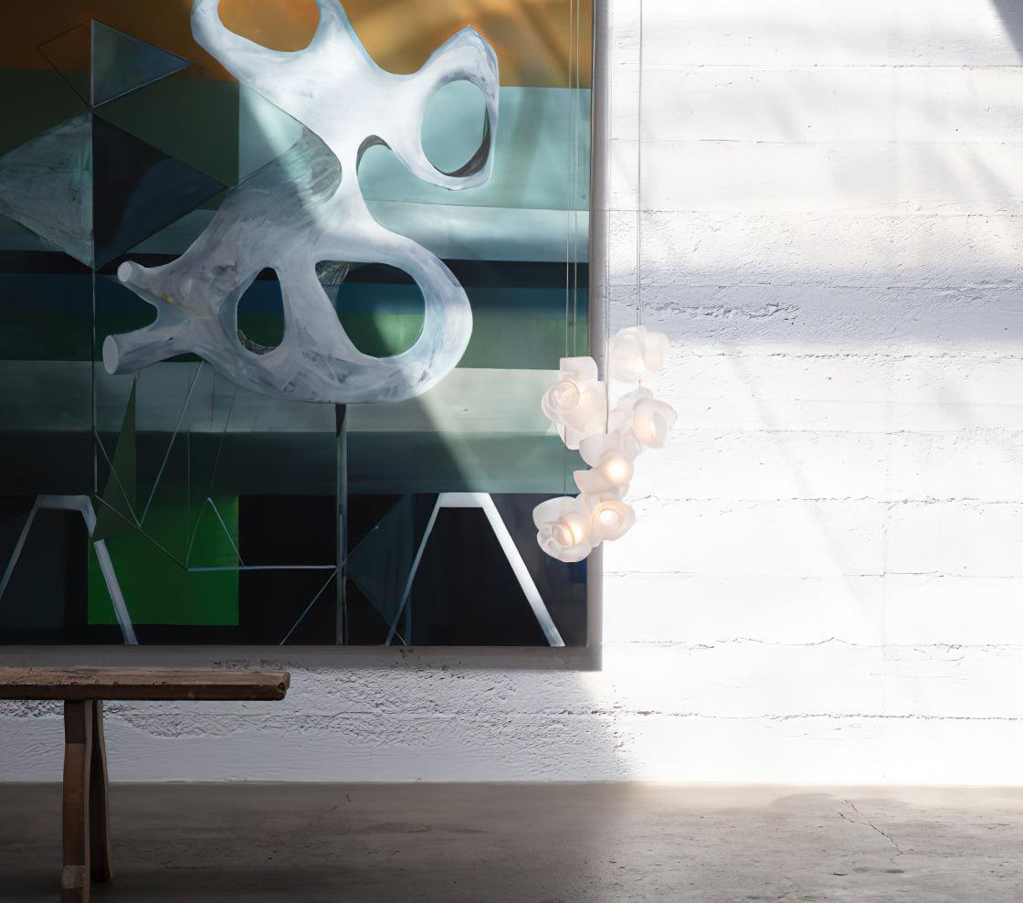 Ursa Bubbles Cluster glas hanglamp