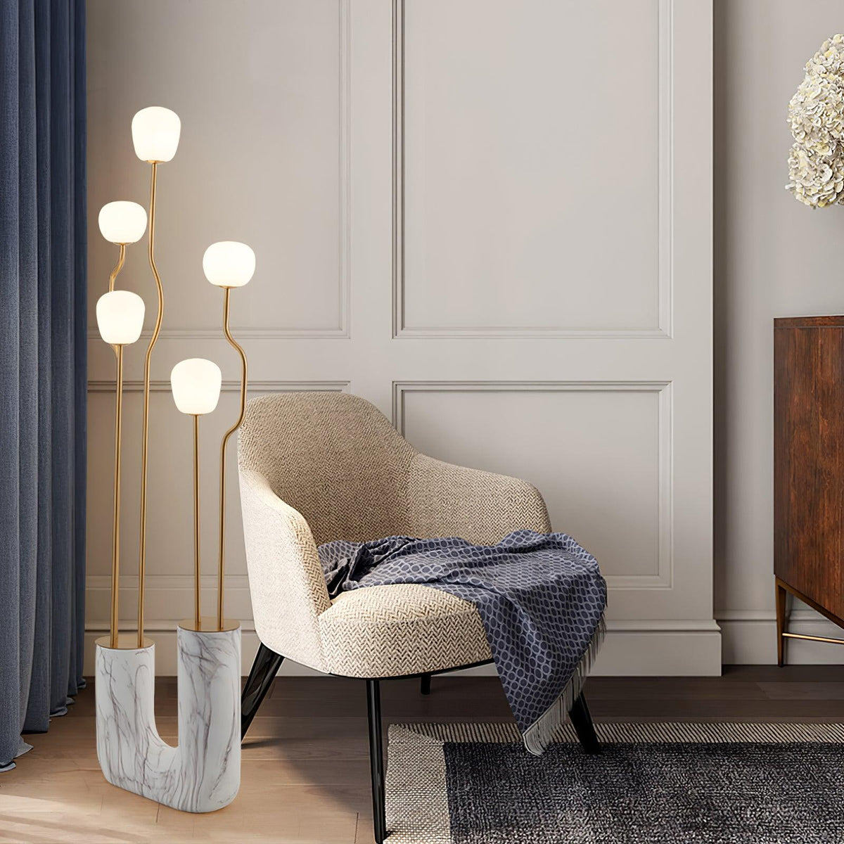 Avenoaya elegante vloerlamp Comet