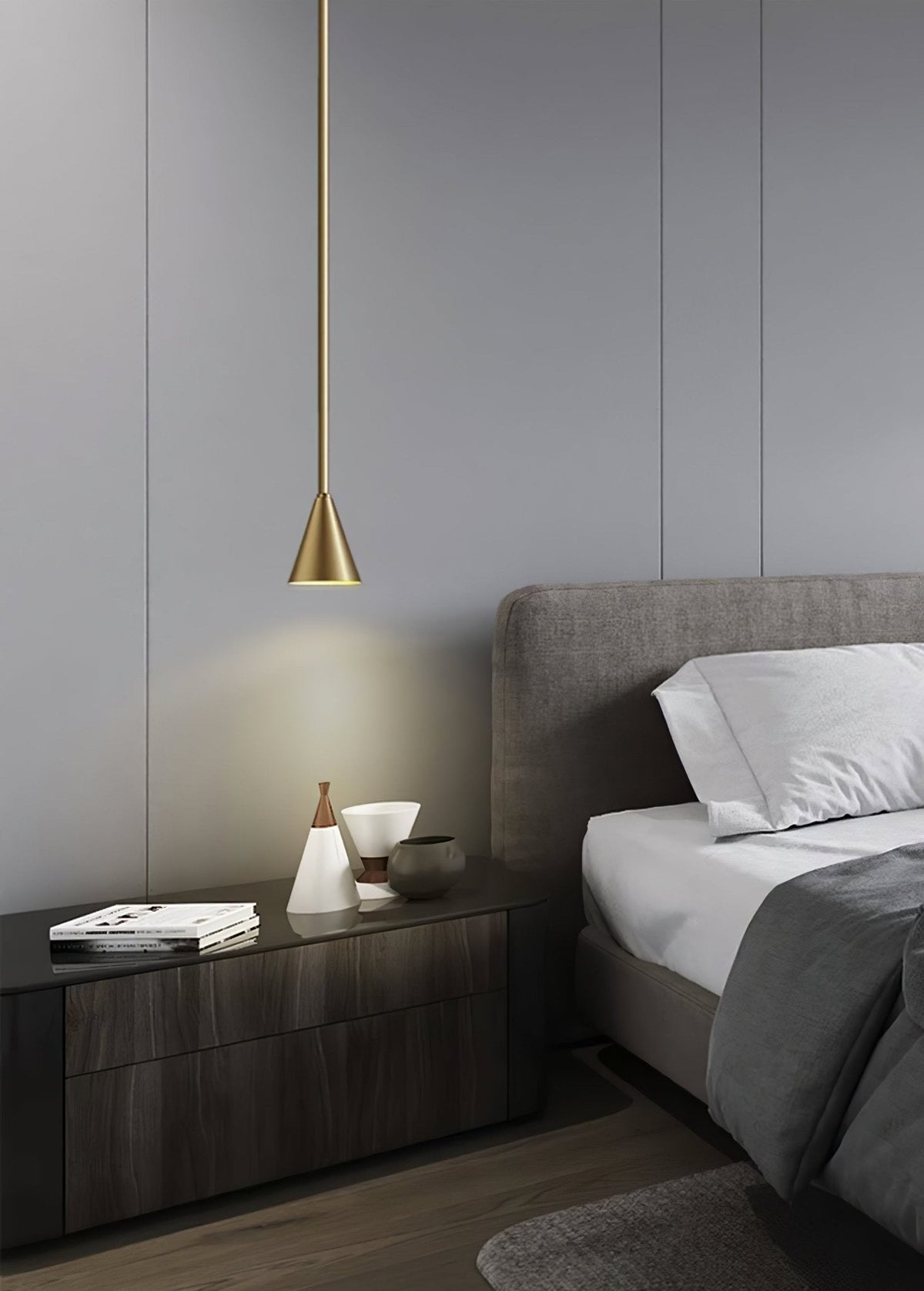 Cutheion Moderne minimalistische hanglamp van messing