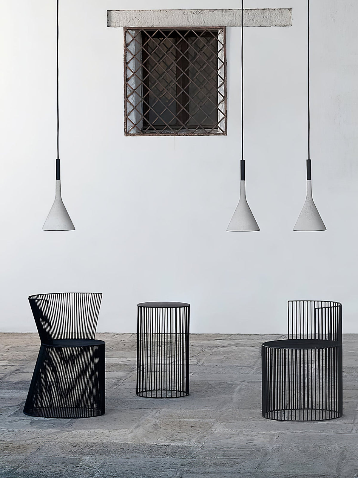 Veyloth conische betonnen hanglamp