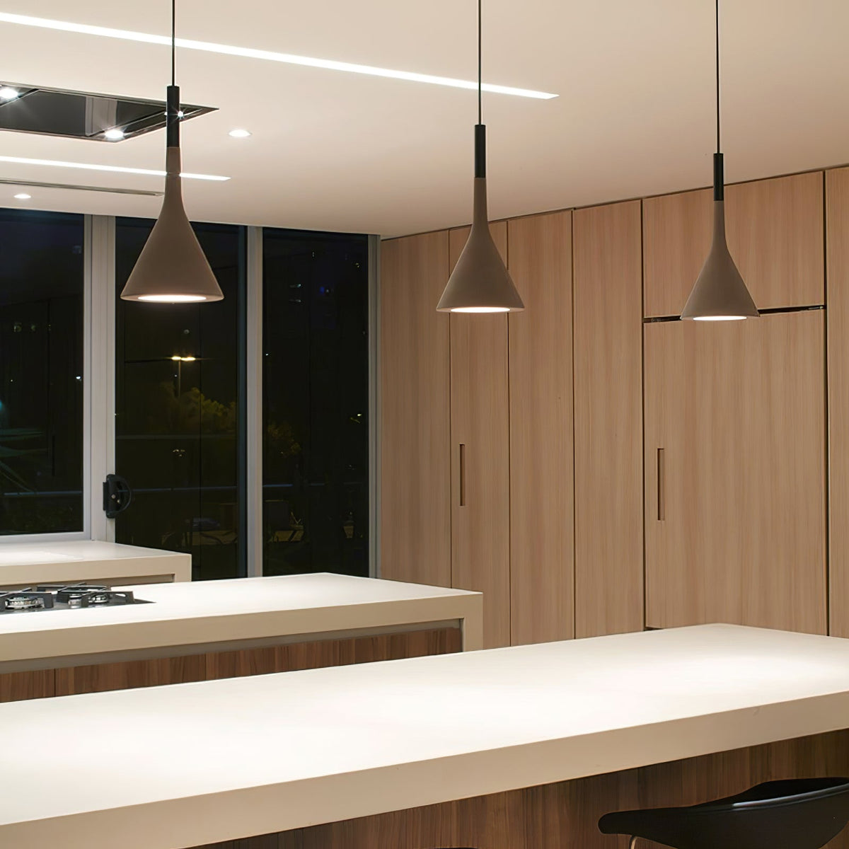 Veyloth conische betonnen hanglamp