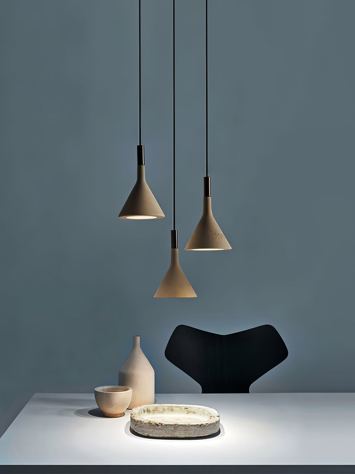 Veyloth conische betonnen hanglamp
