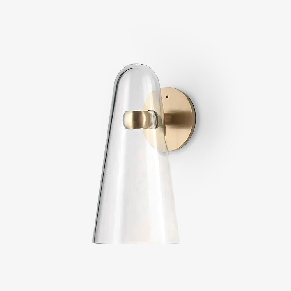 Velivira conische glazen wandlamp