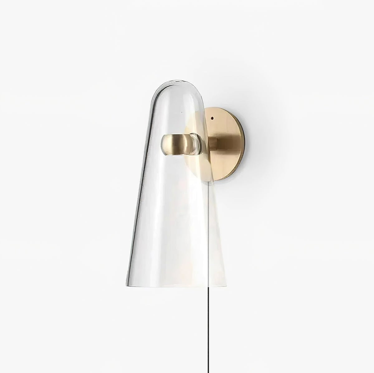 Velivira conische glazen wandlamp