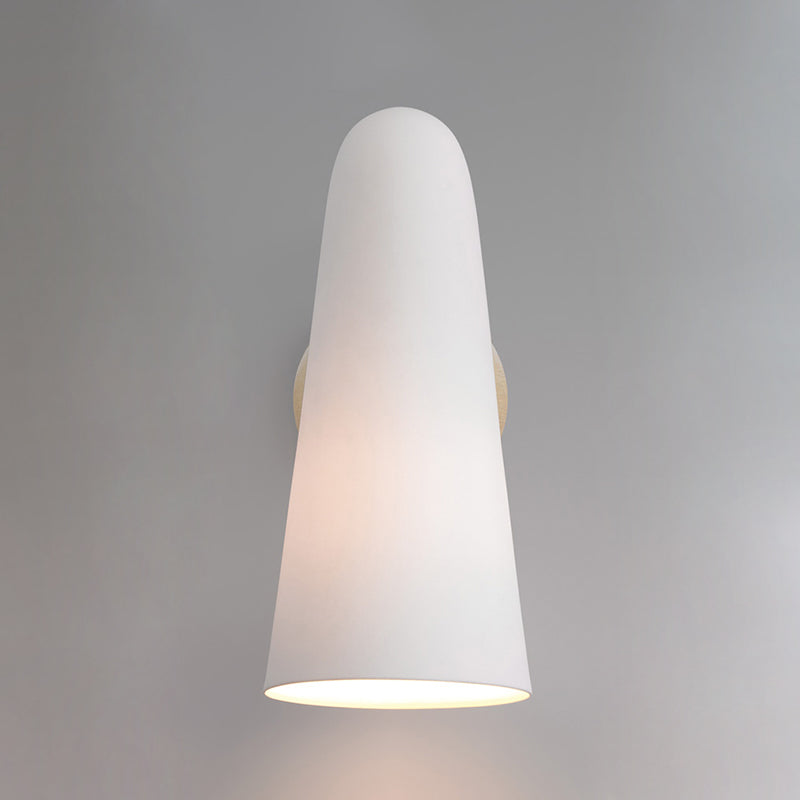 Yoke glazen wandlamp met goudkleurige afwerking en glas