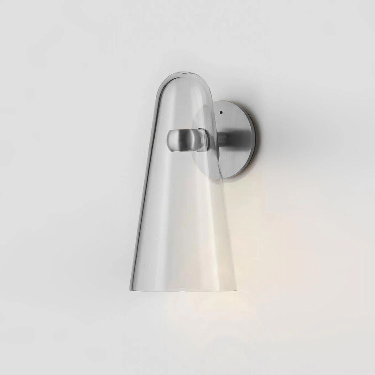 Yoke glazen wandlamp met goudkleurige afwerking en glas
