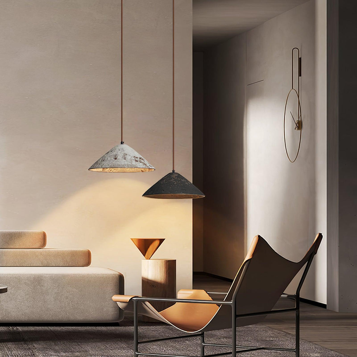 Sura hanglamp keramische kegel rustiek vintage minimalistisch