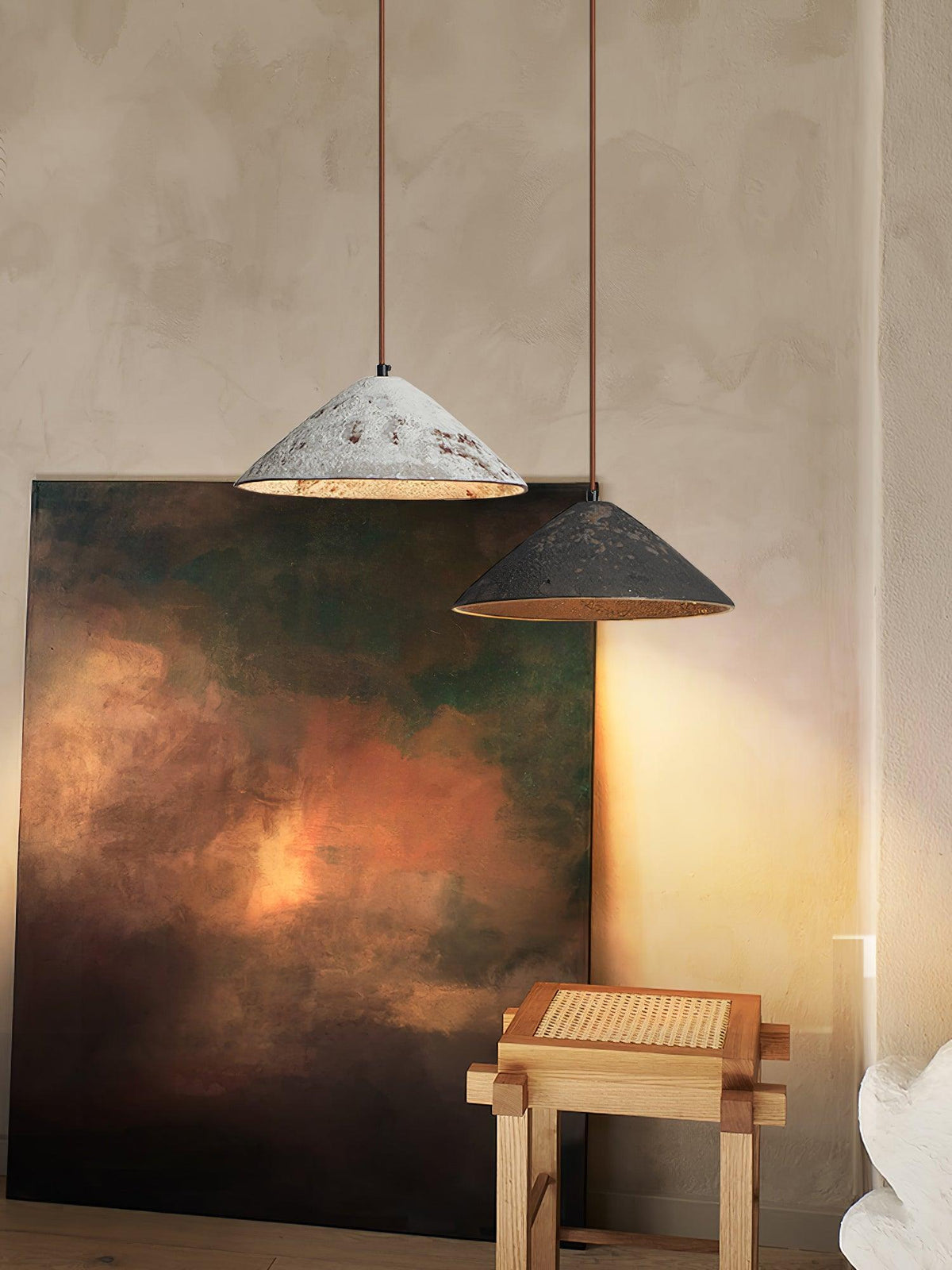 Sura hanglamp keramische kegel rustiek vintage minimalistisch