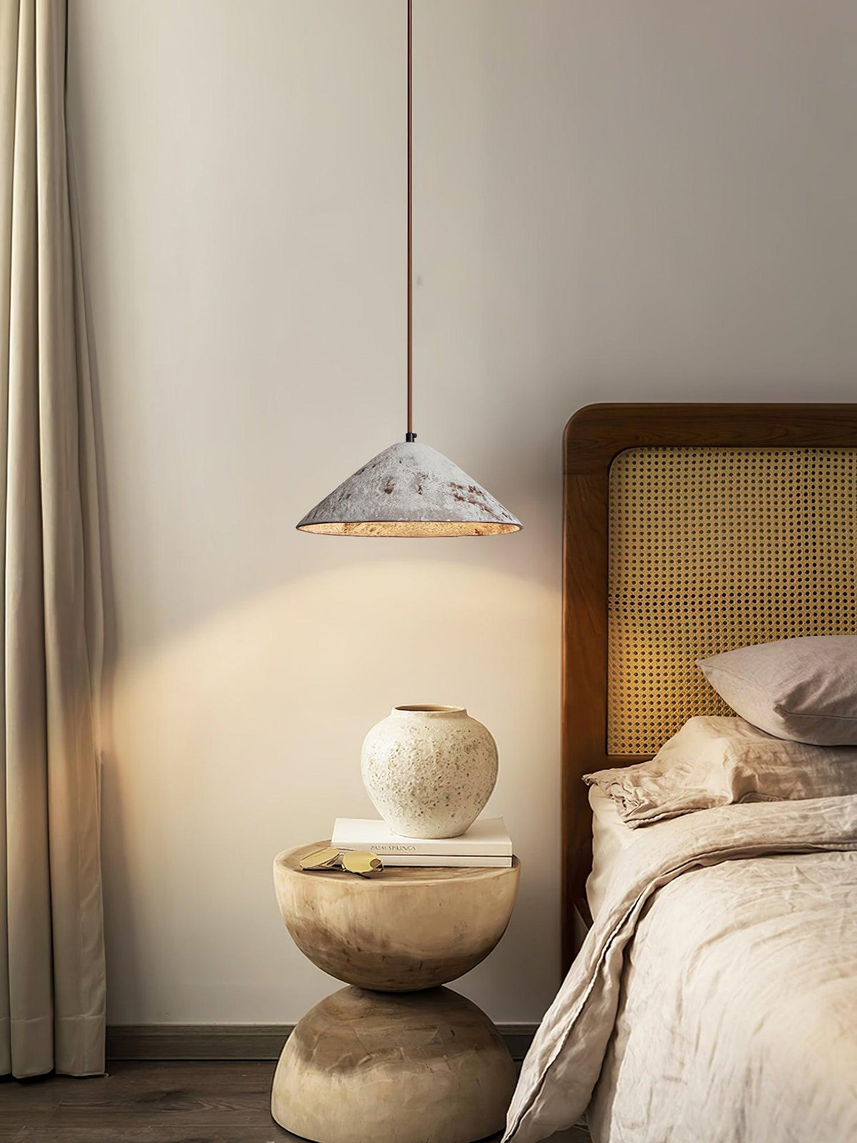 Sura hanglamp keramische kegel rustiek vintage minimalistisch